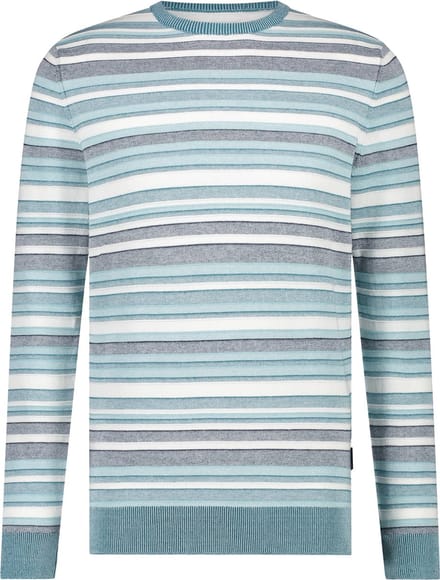 State Of Art Trui Strepen Blauw - Maat XXL - Heren - Pullovers