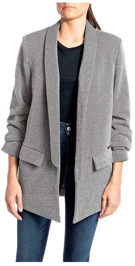 Replay W7762 .000.22672 Blazer Grijs XL Vrouw