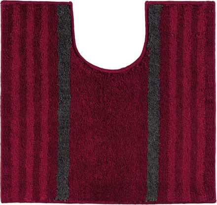 Casilin Lima WC-mat - 55 x 60 cm - Met uitsparing - Antislip - Rood