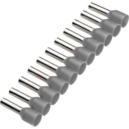 Cimco 187501 Adereindhulzen 0.75 mm² Deels geïsoleerd Grijs 500 stuk(s)