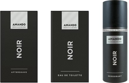 Amando Noir - Set - After Shave 50 ml / Eau de Toilette Spray 50 ml / Deo Spray 150 ml