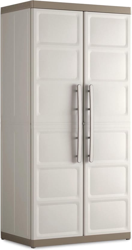 Keter Excellence XL Opbergkast hoog - 4 planken - 54x89x182cm - Beige/Taupe