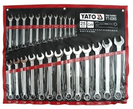 Yato - Klucenset Ringratelsleutel - 6-32mm - 25-delige Set - Chroom-Vanadiumstaal