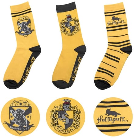 Cinereplicas Harry Potter - Hufflepuff Sokken - Set van 3 - Geel