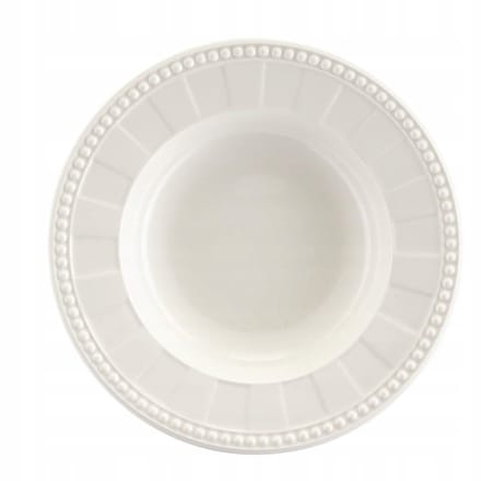 Villa Italia Venetië Wit Diepe Rand 23 cm - Elegant Porselein