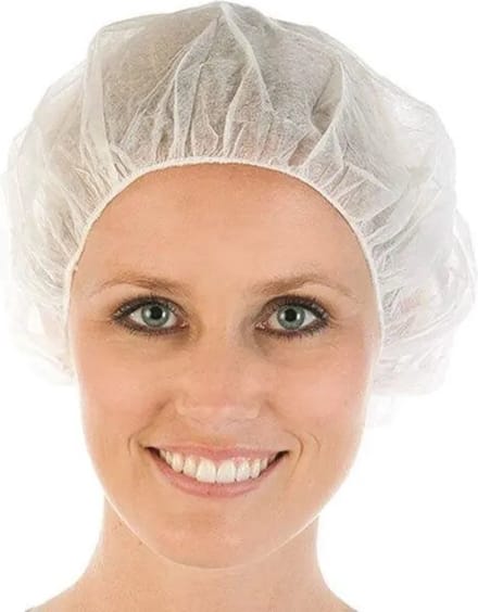 Haarnetjes wit 100 stuks Huismerk - Wit - Gesponnen polypropyleen - Class 1 product