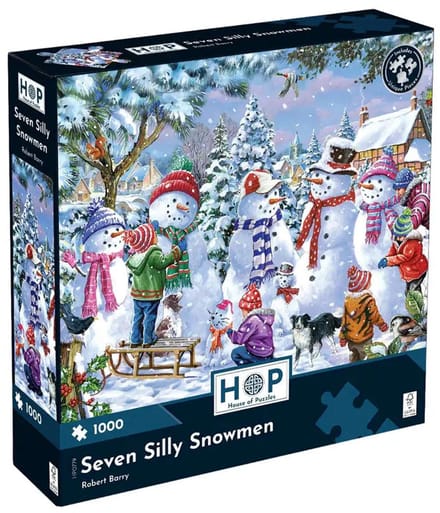 Seven Silly Snowmen Puzzel 1000 Stukjes
