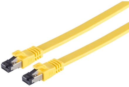 Patchkabel CAT 8.1 flach LSZH gelb 7,5m