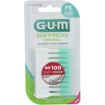 GUM Soft-Picks Original Medium - 1x 100 stuks - Voordeelverpakking
