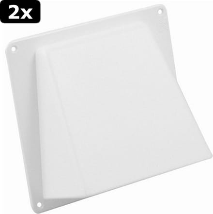 2x NEDCO Uitblaasklep Wit 100 Mm