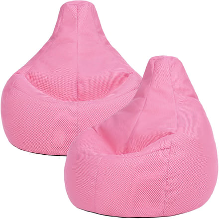 icon - Gaming Zitzak Fauteuil - Set van 2 - Techmesh - Oud Roze