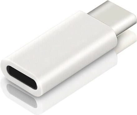 Lightning naar USB-C adapter - Converter - Oplaadadapter - Opladen - Niet geschikt voor data-overdracht - Wit - Jonyx