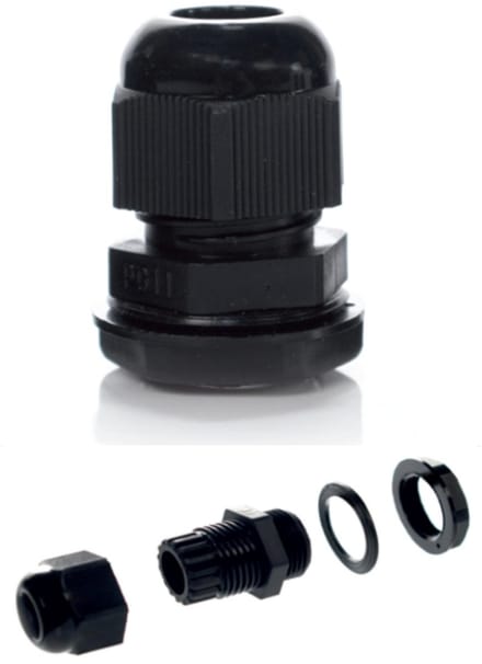 Trytyt PG-Serie - Kabelwartel - PG11 - Zwart - IP68