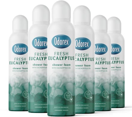 Odorex Showerfoam Eucalyptus - 6x 200ml - Voordeelverpakking