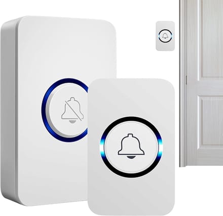 Intelligente Deurbel - Draadloze Bel - Huisbeveiliging - Instelbaar Volume - 150m Bereik - Wit