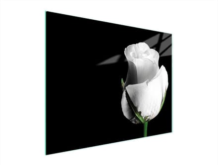 TMK ArtDeko - Snijplank van Glas - 52x40 cm - Róża