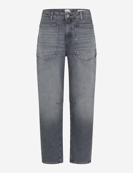 Brax Dames Jeans  Style MEGAN S USED LIGHT GREY, denim lichtgrijs, maat 40K