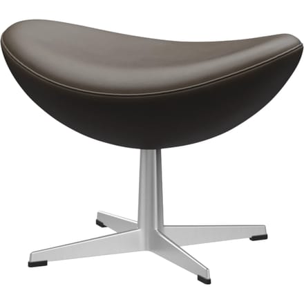 Fritz Hansen Das Ei Voetbank - leer Essential stein - aluminium