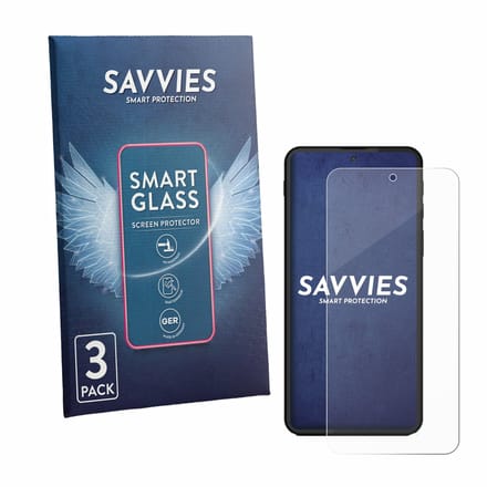 3 Stuks Savvies Screenprotector - geschikt voor Shiftphones Shiftphone 8.1 - beschermfolie glas transparant