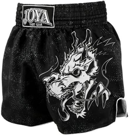 Joya Dragon Kickboks Broekje - Zwart - Wit (Beschikbaar in verschillende maten)