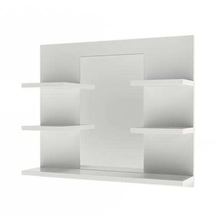 Vicco Wilbur Badkamerspiegelkast – 58.8 x 50 cm met planken Wit