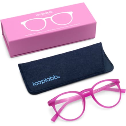 Looplabb leesbril sterkte +1,00 model papillon hot pink