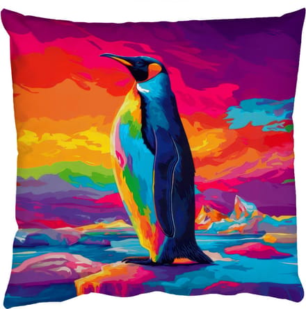 Sierkussens - Kussentjes Woonkamer - 60x60 cm - Ijsschots - Pinguïn - Abstract - Lucht