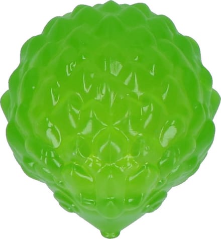 JW Hedgehog Squeaky Ball - Honden bal - Hondenspeeltje - Small - Groen - ø 6 cm