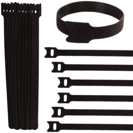 GEKO Klittenband kabelbinders - 10 stuks - 210x12 mm - Herbruikbaar en flexibel