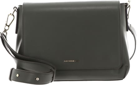MANDARINA DUCK Leren Schoudertas Luna Shoulder Bag With Flap Military Olive Groene