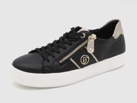 Remonte Dames Sneaker - D0919-03 Zwart/Combi - Maat 39