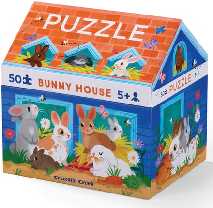 Crocodile Creek Puzzel Bunny House - 50 stukjes