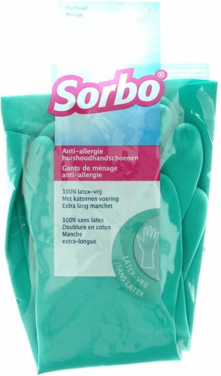 Sorbo Huishoudhandschoenen Latex Vrij S 1 paar