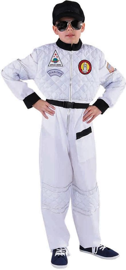 Magic Design Kostuum Astronaut Jongens Polyester Wit Maat 128