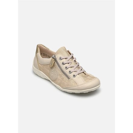 Remonte Dames Sneaker - R3408-91 Lichtbeige/Print - Maat 41