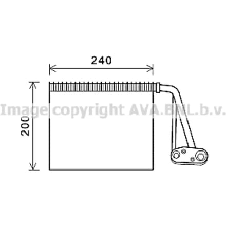 Verdamper, airconditioning AVA COOLING RTV566