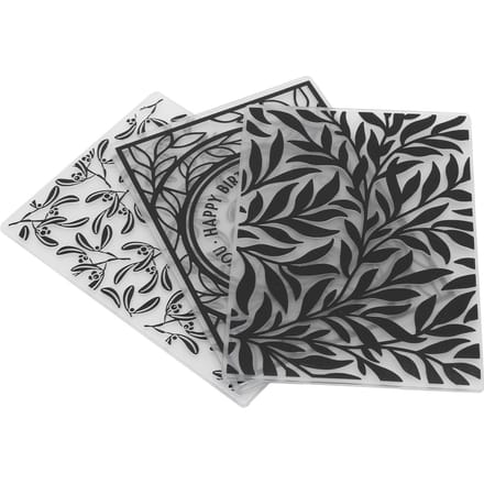 Dossiers de gaufrage en plastique, modèle de gaufrage, bricolage, fabrication de cartes, artisanat en papier Scrapbooking, 3 pièces gray