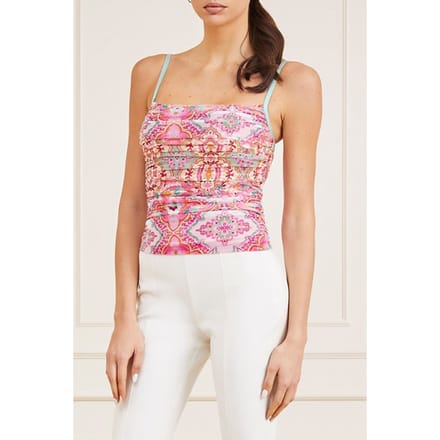 GUESS Marciano By  Talitha Mesh Top Tile Print Größe: XS | Tanktops Outlet | Damen
