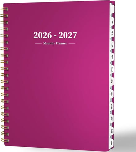 Grote Maandplanner 2024-2025 | 2 Jaar Overzicht | Inclusief Indextabbladen