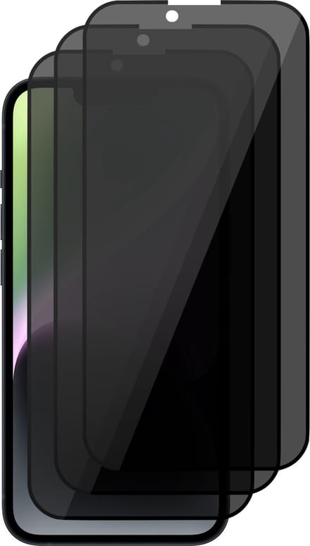 Privacy Screenprotector geschikt voor iPhone 14 Plus - Volledig Dekkende Gehard Glas Tempered Glass - 3 Stuks