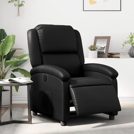 vidaXL - Fauteuil - elektrisch - verstelbaar - kunstleer - zwart