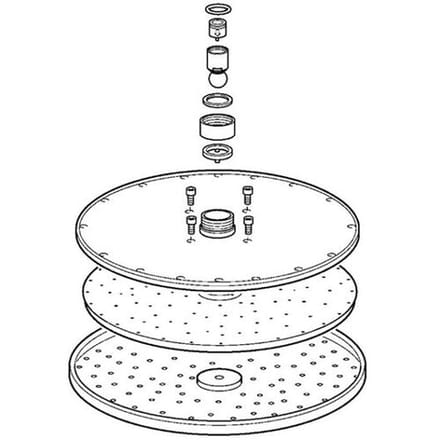 Hansaviva replacement overhead shower 30 cm, complete 59913746
