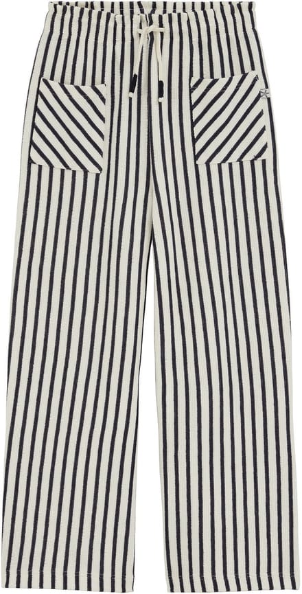 WE Fashion Meisjes wide leg broek met streep