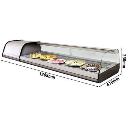 GGM Gastro Teller-Kühlvitrine Premium PLUS Zilver