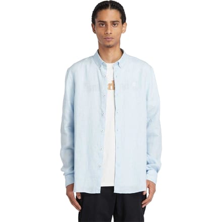 Timberland Heren Linnen Relaxed Fit Overhemd (Skyway)