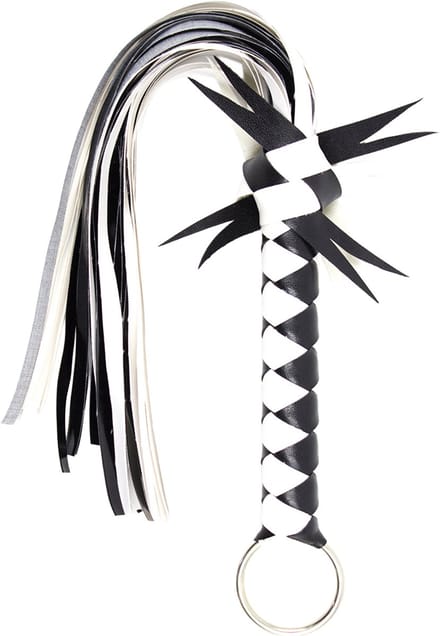Smart Moves - Flogger met Deco - 45 cm - Zwart/Wit