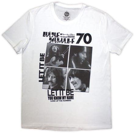 The Beatles - 1970 Heren T-shirt - S - Wit