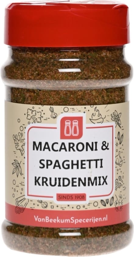 Van Beekum Specerijen - Macaroni & Spaghetti Kruidenmix - Strooibus 150 Gram