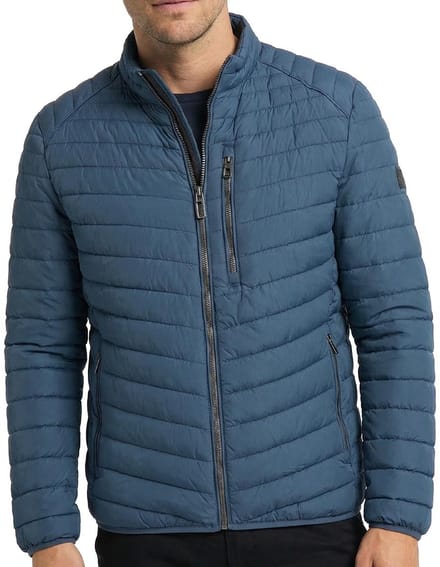 CASA MODA comfort fit tussenjas - donkerblauw - wit