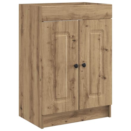 vidaXL - Badkamer - onder - Wastafel - Kast - Artisanaal - eiken